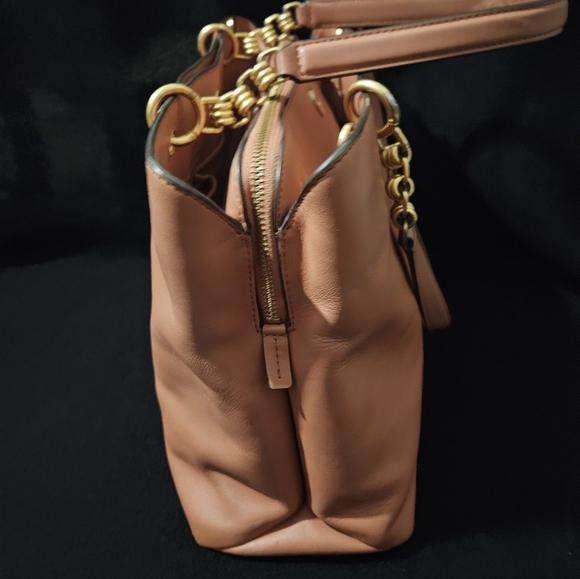 Tory Burch Lily Satchel-Salmon Color - Picture 3 of 16